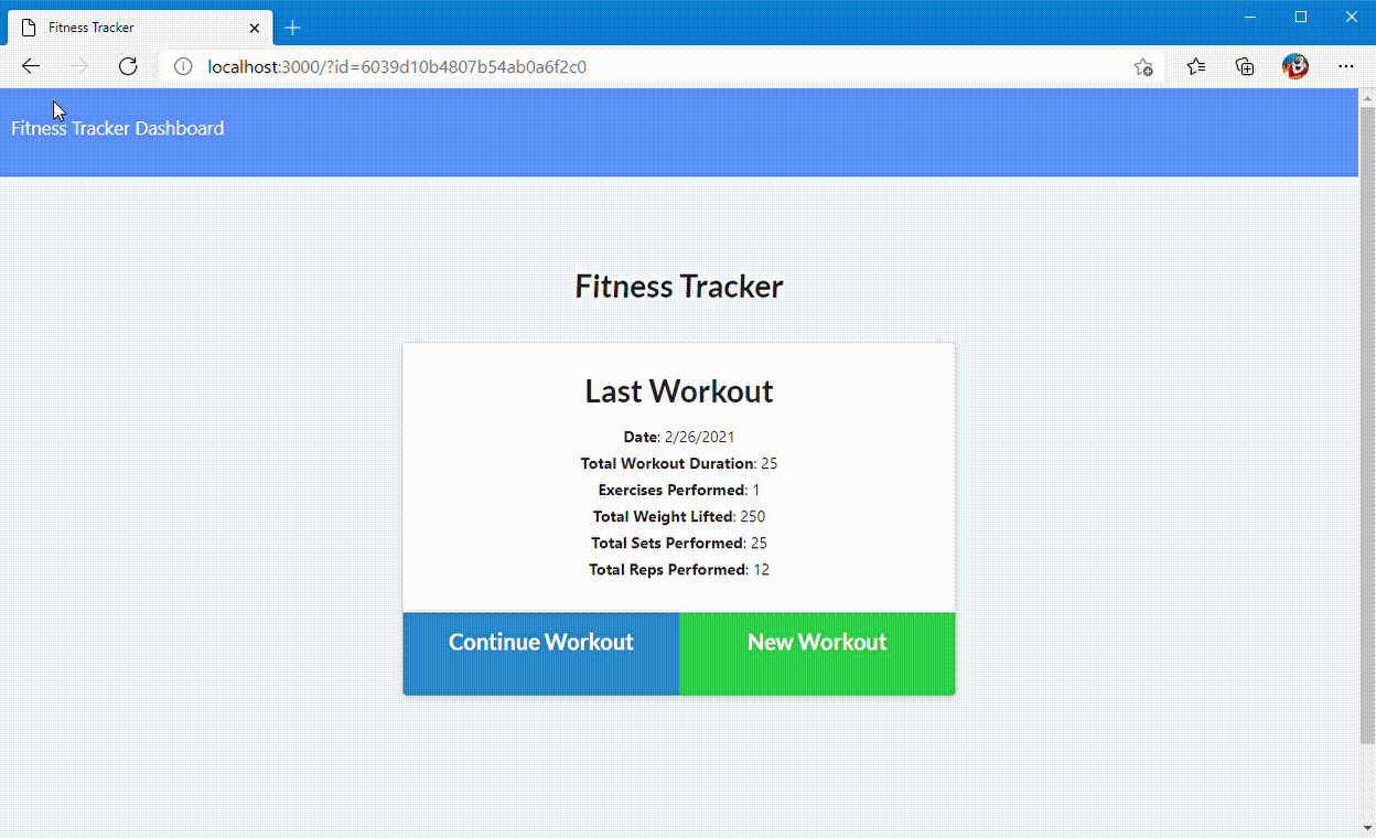Workout Tracker
